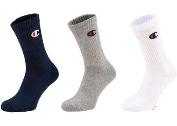 Champion 3Pk Crew Socks Grey