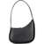 THE ROW Half Moon leather Shoulder Bag BLACK PLD