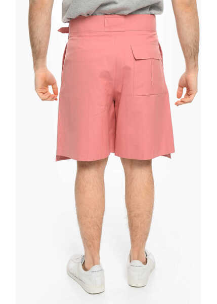 Pantaloni scurti Dior Cotton Cargo Shorts With Golden Closure Pink Barbati (BM 9813920) 2