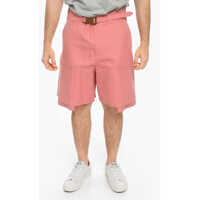 Pantaloni scurti Cotton Cargo Shorts With Golden Closure Barbati