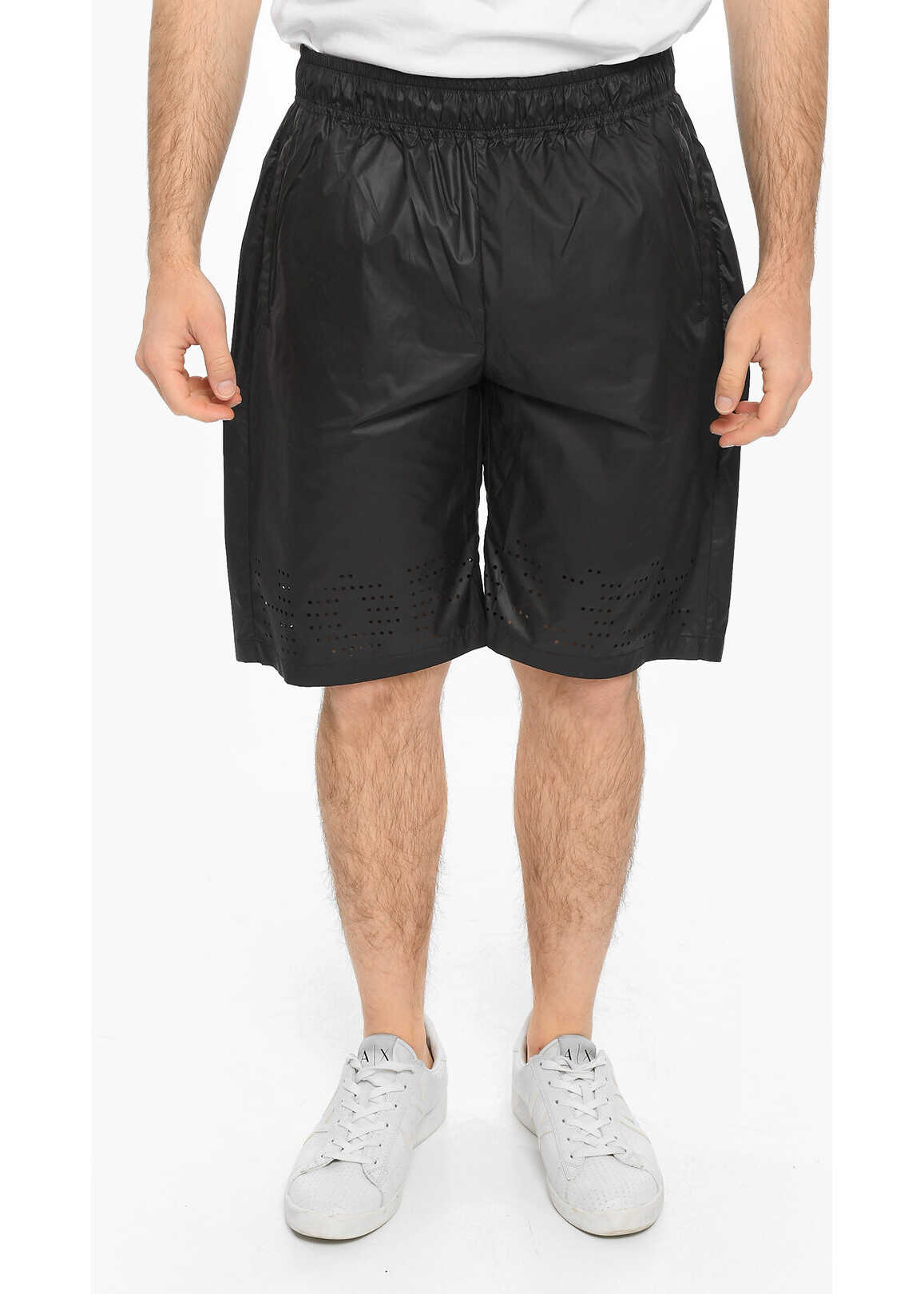 032c Perforated Detail 3 Pockets Shorts Black