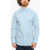 Alessandro Gherardi Cotton Blend Spread Collar Shirt Light Blue