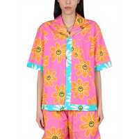 Camasi casual Bowling Shirt With Print Femei