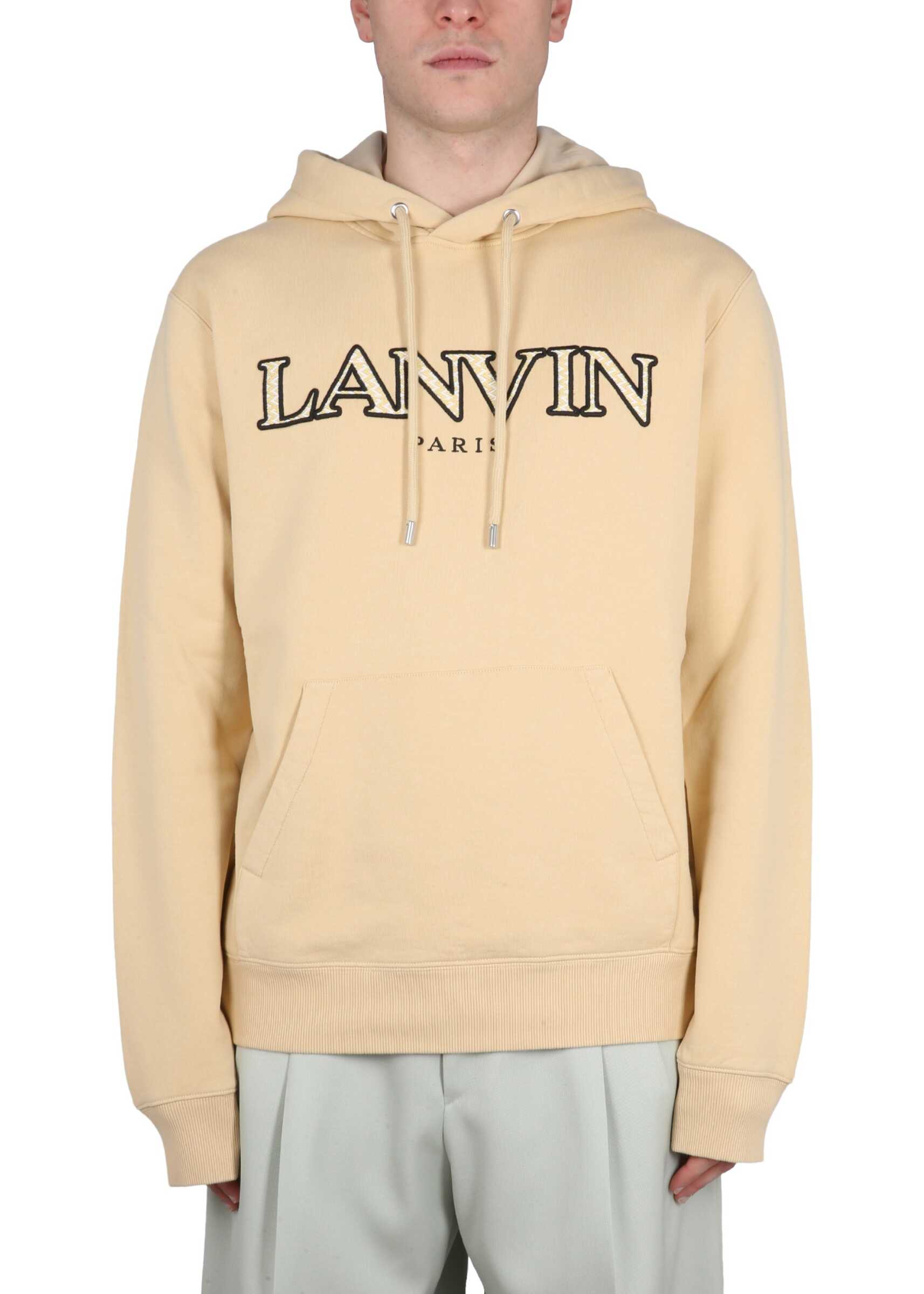 Lanvin Sweatshirt With Logo BEIGE