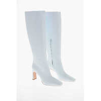 Cizme lungi Lh X Liu Jo Squared Toe Knee Length Leather Boots 9Cm Femei