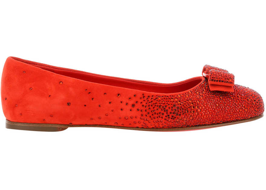 Salvatore Ferragamo Varina Ballerinas FLAME RED