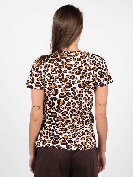 Tricouri Patrizia Pepe DM1224 Brzowy Femei (BM 9816503) 4