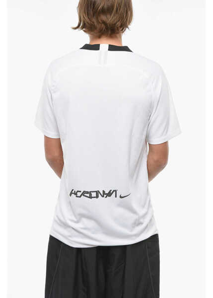 Tricouri Nike Acronymr Sport Crew-Neck T-Shirt Black & White Barbati (BM 9817199) 2