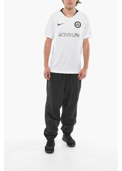 Tricouri Nike Acronymr Sport Crew-Neck T-Shirt Black & White Barbati (BM 9817199) 4