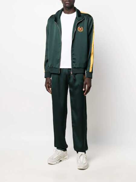 Bluze de trening Bel-Air Athletics Contrasting Side Bands Mock Neck Sating Academy Sweatshihrt Green Barbati (BM 9817211) 2