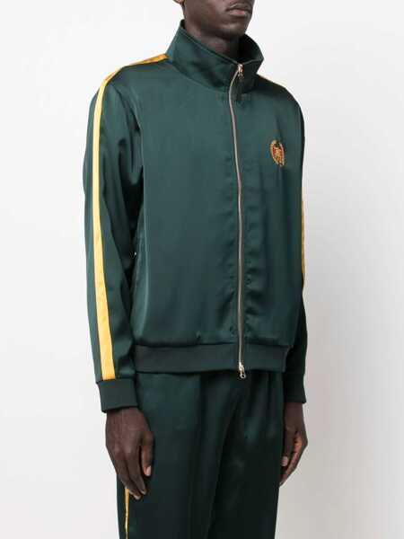 Bluze de trening Bel-Air Athletics Contrasting Side Bands Mock Neck Sating Academy Sweatshihrt Green Barbati (BM 9817211) 3
