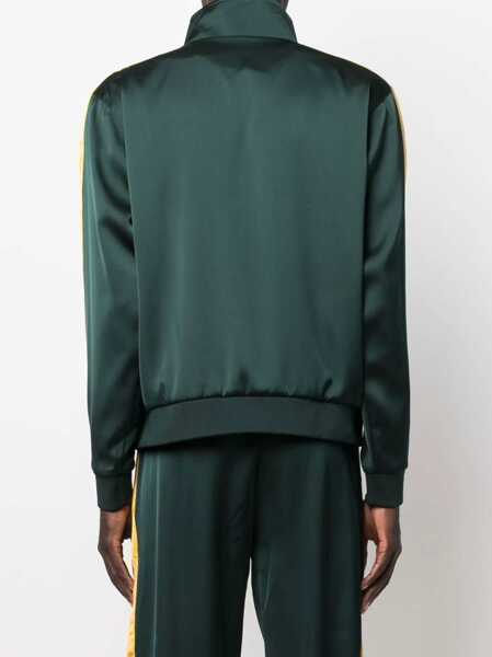 Bluze de trening Bel-Air Athletics Contrasting Side Bands Mock Neck Sating Academy Sweatshihrt Green Barbati (BM 9817211) 4