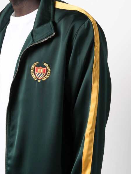 Bluze de trening Bel-Air Athletics Contrasting Side Bands Mock Neck Sating Academy Sweatshihrt Green Barbati (BM 9817211) 5