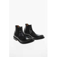 Ghete Lived-In Effect Wells Leather Chelsea Booties Barbati