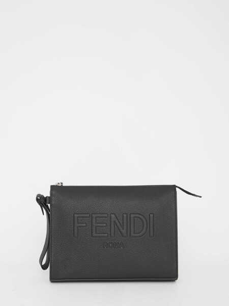 Genti de mana Barbati Fendi Leather Pouch