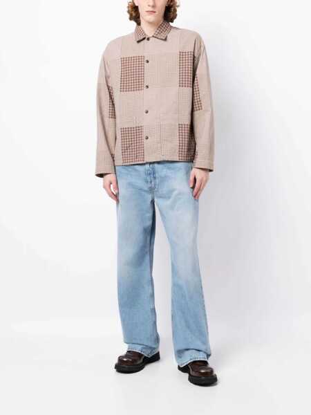 Camasi casual YMC Pj Shirt BROWN Barbati (BM 9820496) 2