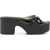 Alexander Wang Platform Sandal With Square Toe BLACK