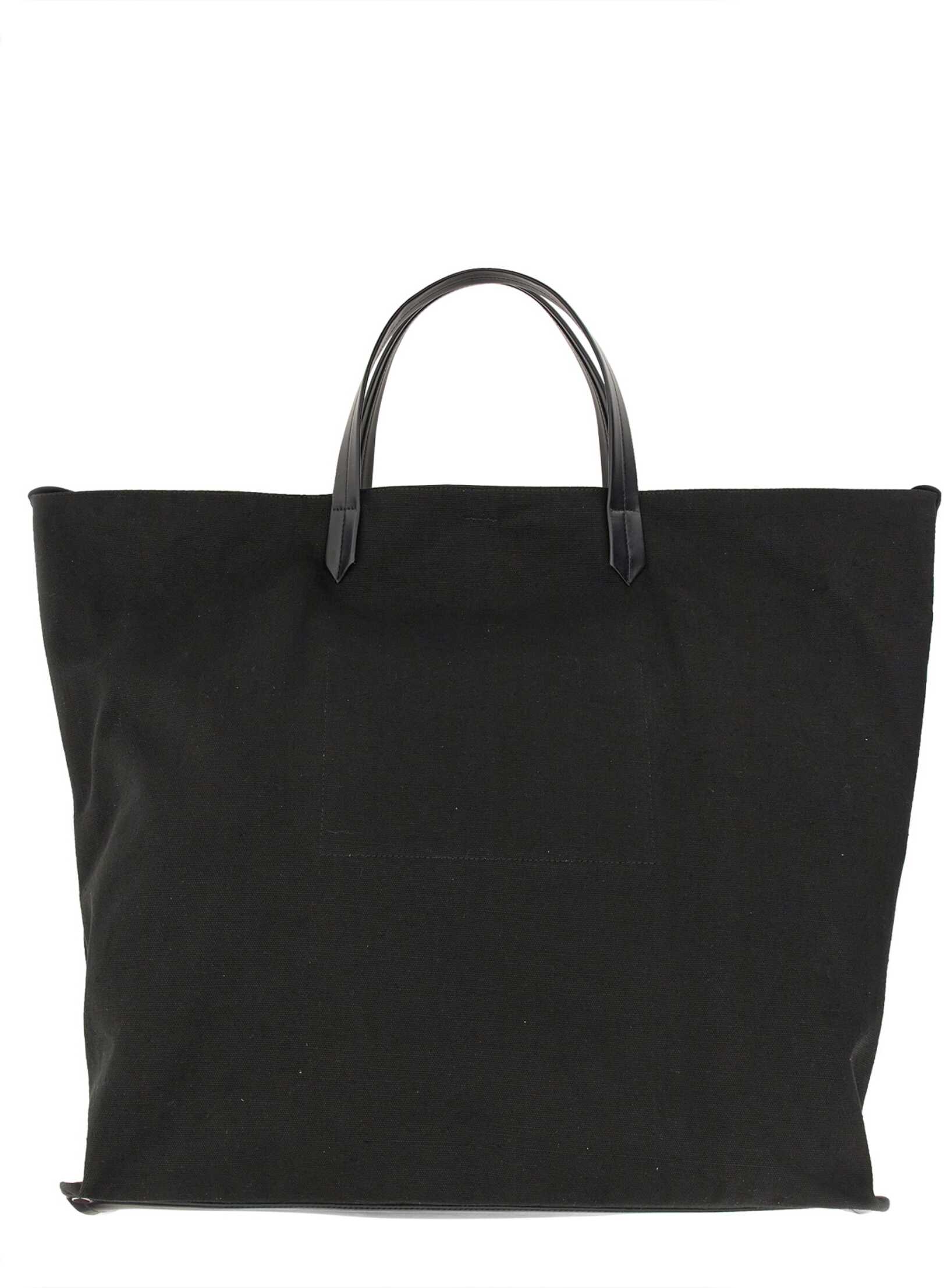 Jil Sander Medium Canvas Tote Bag BLACK