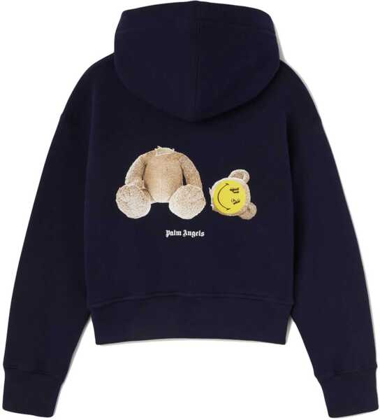 Hanorace Palm Angels Zip Sweatshirt. BLUE Baieti (BM 9820895) 2