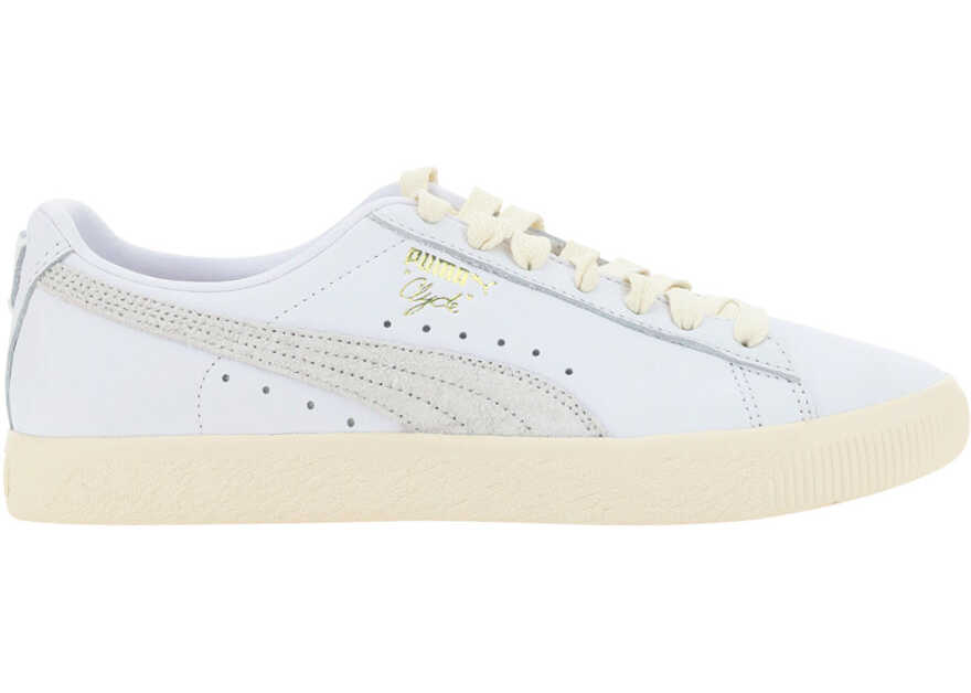 PUMA Clyde Base Sneakers PUMA WHITE-FROSTED IVORY-PUMA TEAM