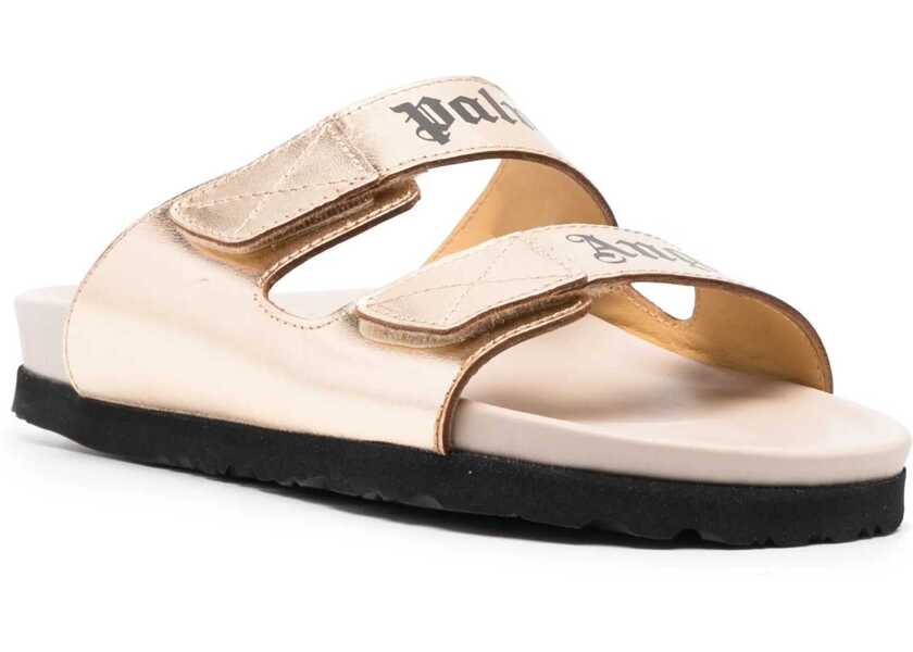 Sandale Palm Angels Sandal With Logo GOLD Femei (BM 9821345) 2