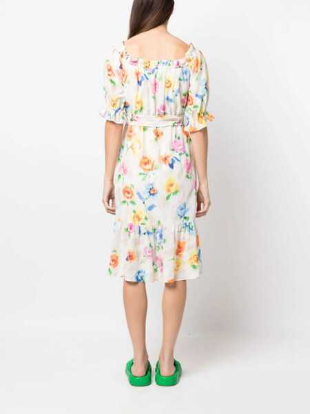 Rochii casual LOVE Moschino Dress With Floral Pattern MULTICOLOUR Femei (BM 9821378) 4