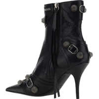 Bocanci casual Dama - Bocanci casual Balenciaga Heeled Le Cagole Boots BLACK/SILVER Femei (BM 9821567) - B-mall.ro