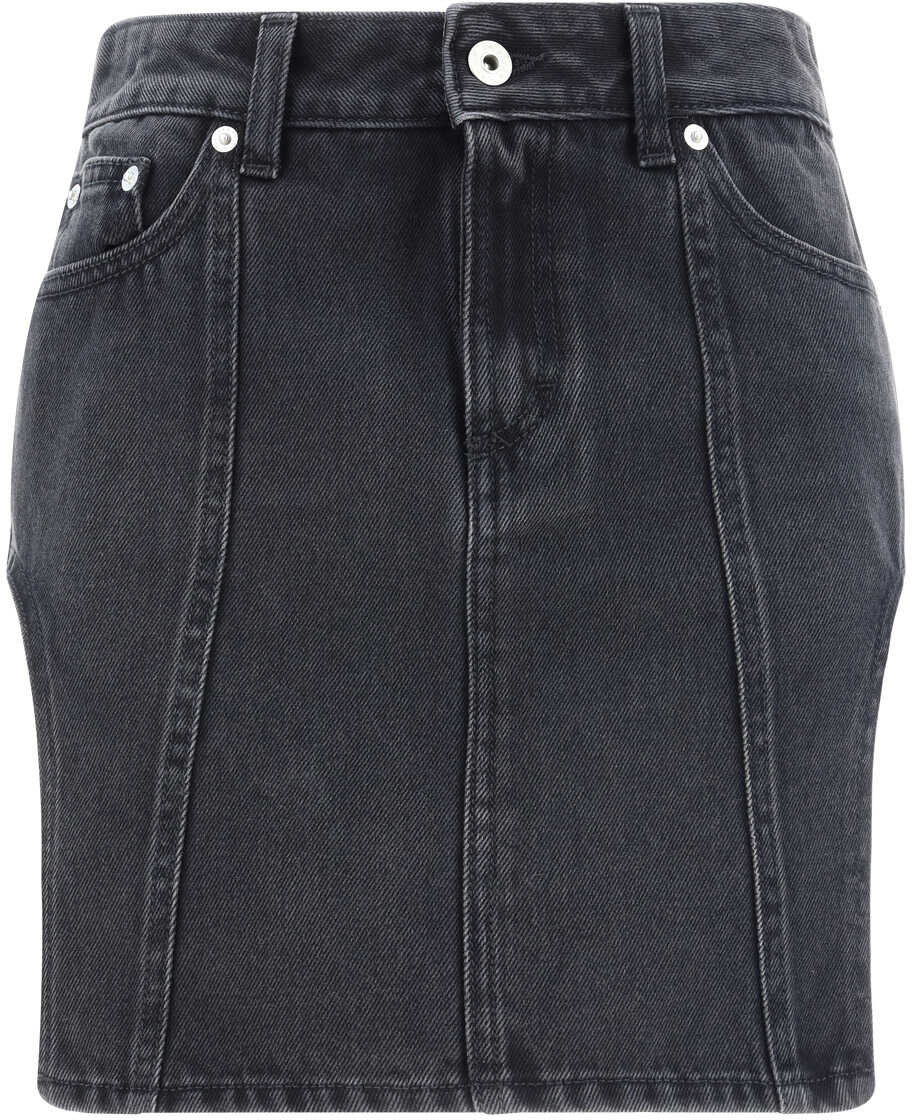 Heron Preston Mini Skirt BLACK NO COLOR