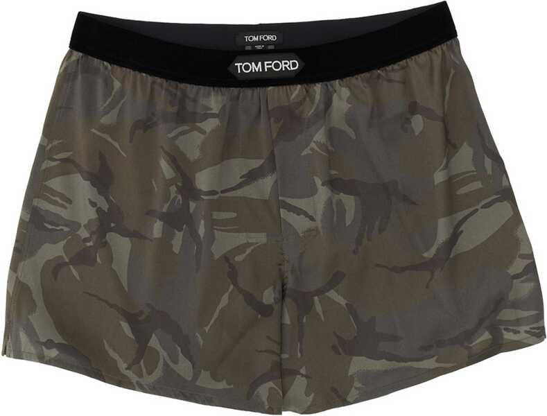 Lenjerie intima Tom Ford Silk Boxers GREEN Barbati (BM 9824615) 1