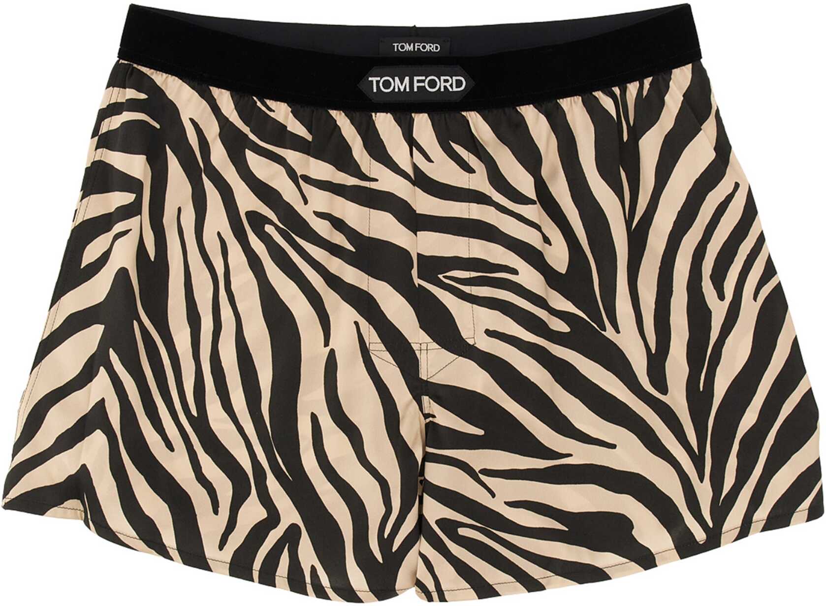 Tom Ford Bermuda Shorts With Animal Pattern MULTICOLOUR