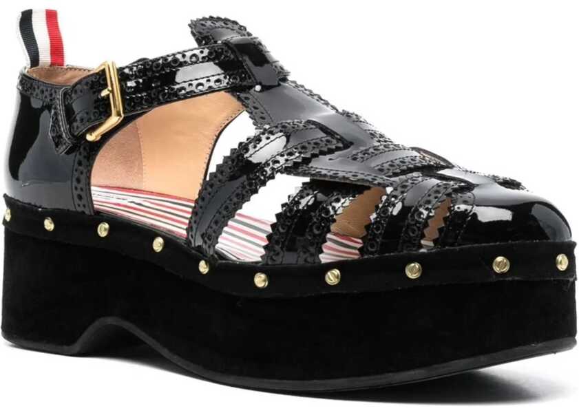 Sandale Thom Browne Heeled Sandal BLACK Femei (BM 9824660) 2