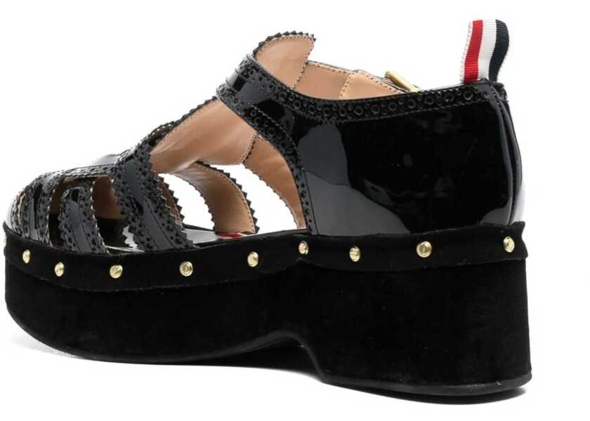 Sandale Thom Browne Heeled Sandal BLACK Femei (BM 9824660) 3