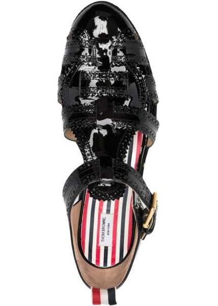 Sandale Thom Browne Heeled Sandal BLACK Femei (BM 9824660) 4