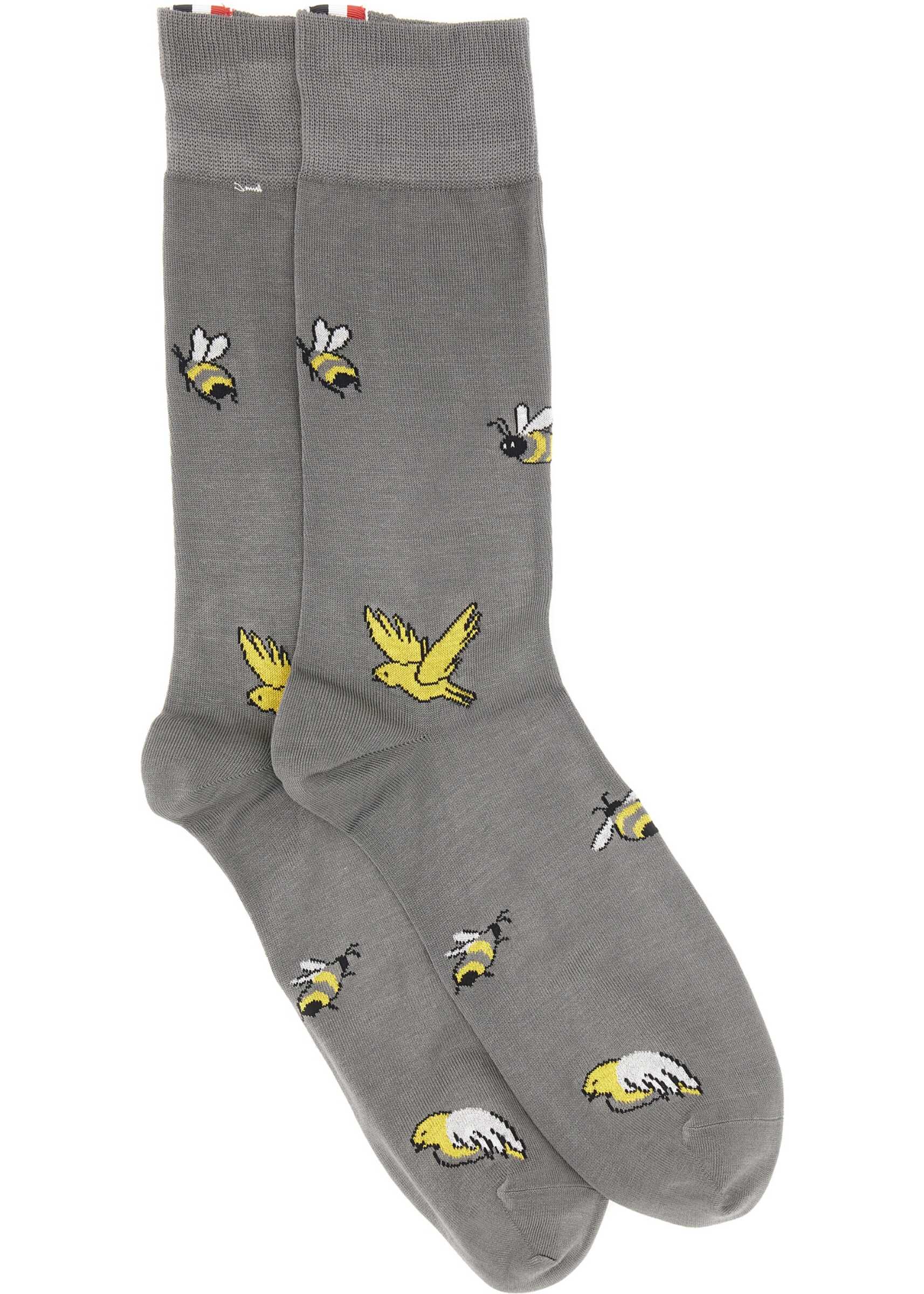 Thom Browne Sock Birds And Bees GREY