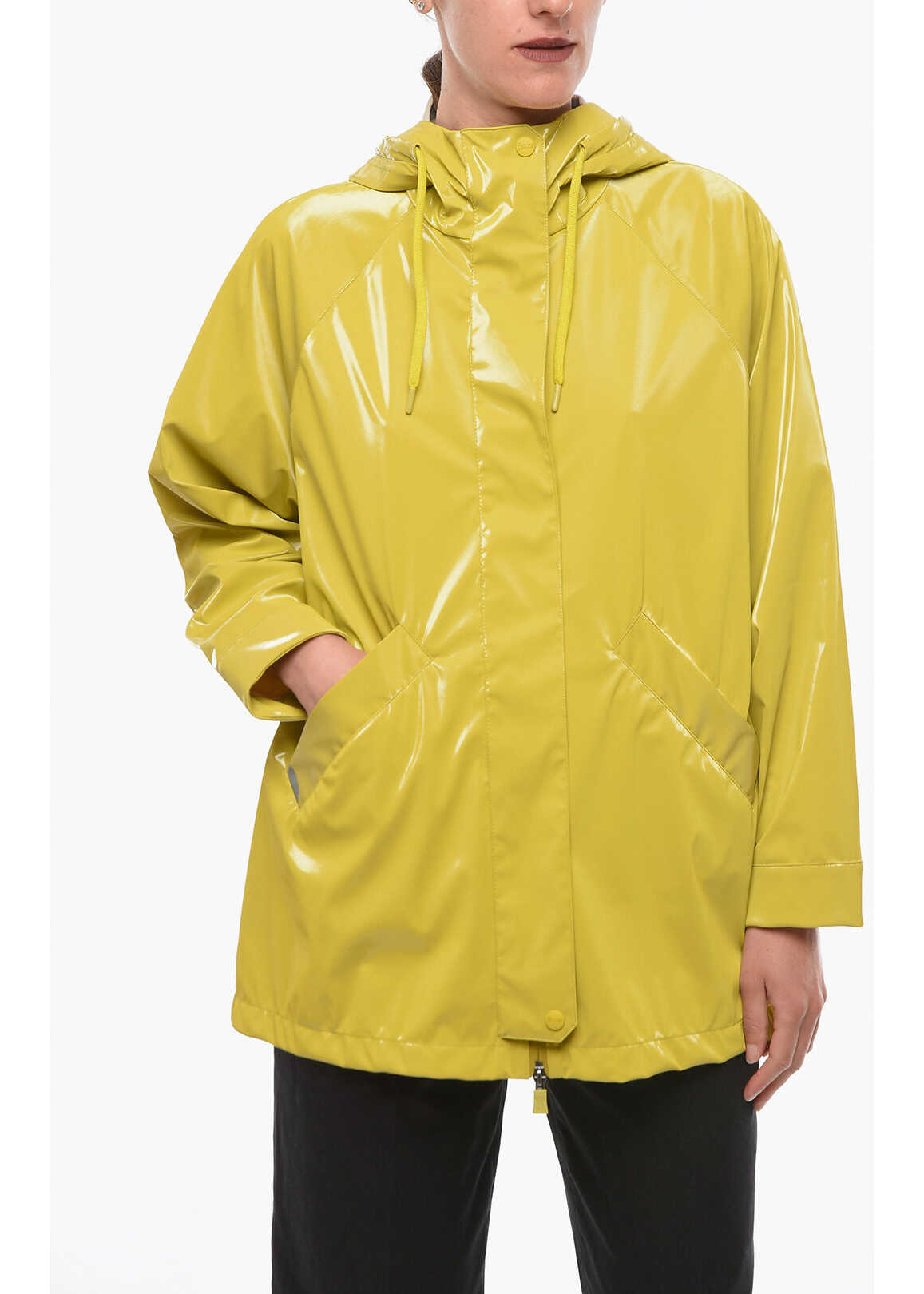 Herno Laminar Waterproof Lightweight Jacket With Hood Yellow