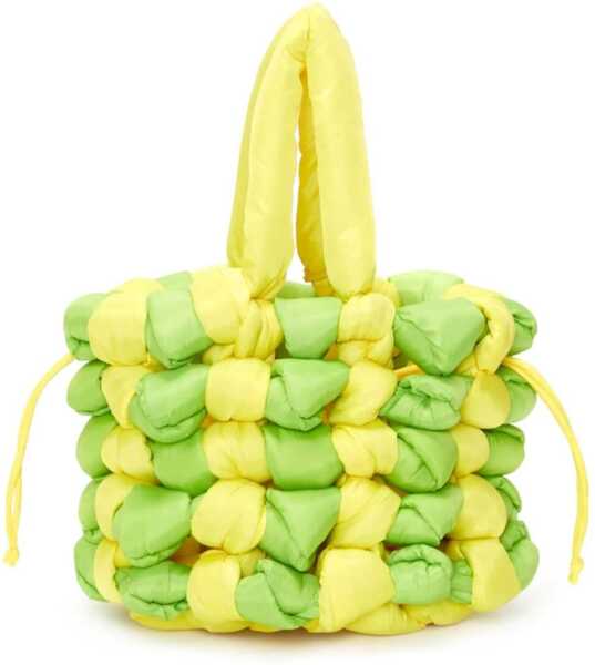 Genti de mana JW Anderson Small Woven Tote Bag GREEN Barbati (BM 9829466) 2