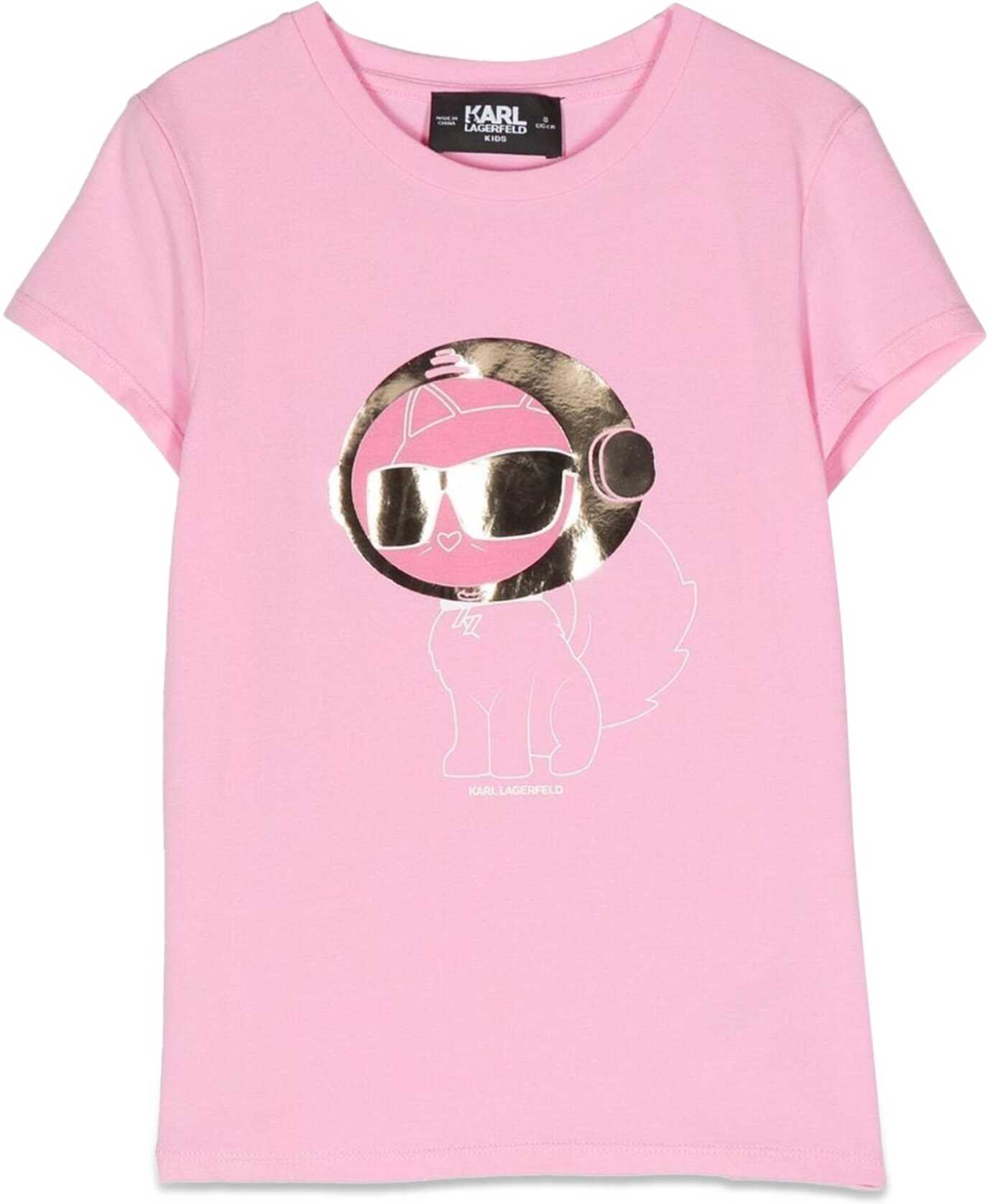 Poze Karl Lagerfeld Mc Choupette T-Shirt PINK