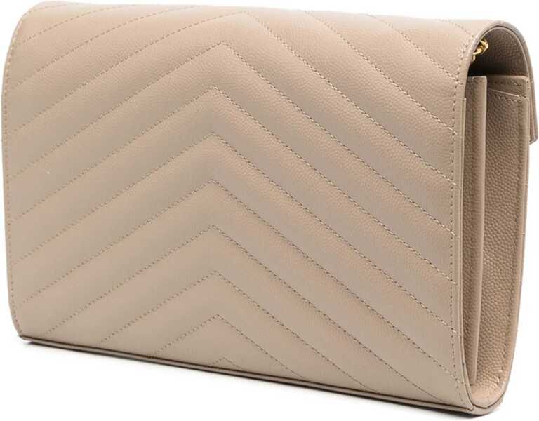 Portofele Saint Laurent Logoed Shoulder Bag LIGHT BROWN Femei (BM 9830408) 3