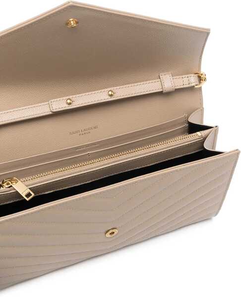 Portofele Saint Laurent Logoed Shoulder Bag LIGHT BROWN Femei (BM 9830408) 5