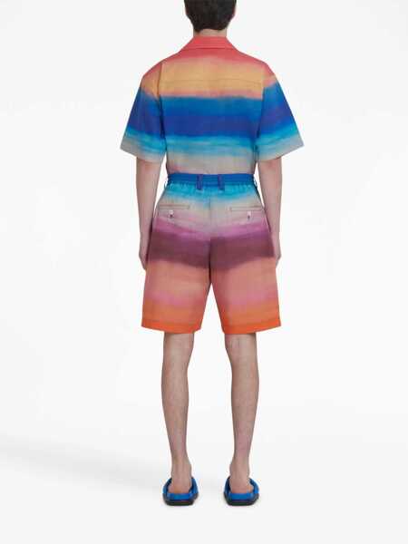 Pantaloni scurti Marni Cotton Bermuda Shorts MULTICOLOUR Barbati (BM 9830573) 4