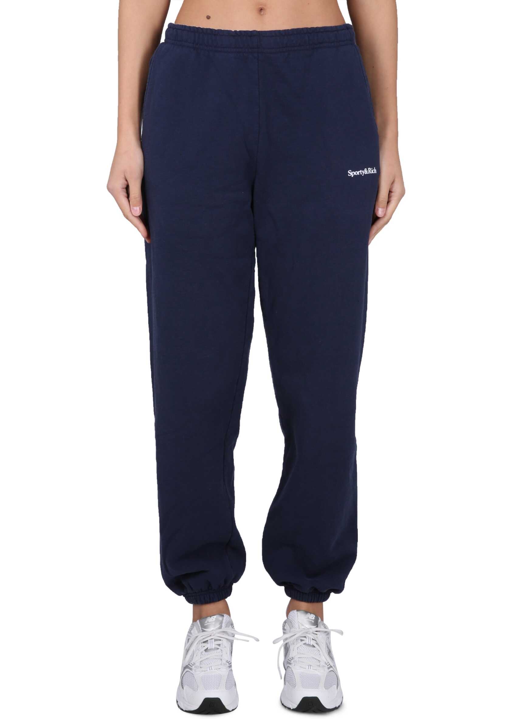 SPORTY&RICH Jogging Pants BLUE