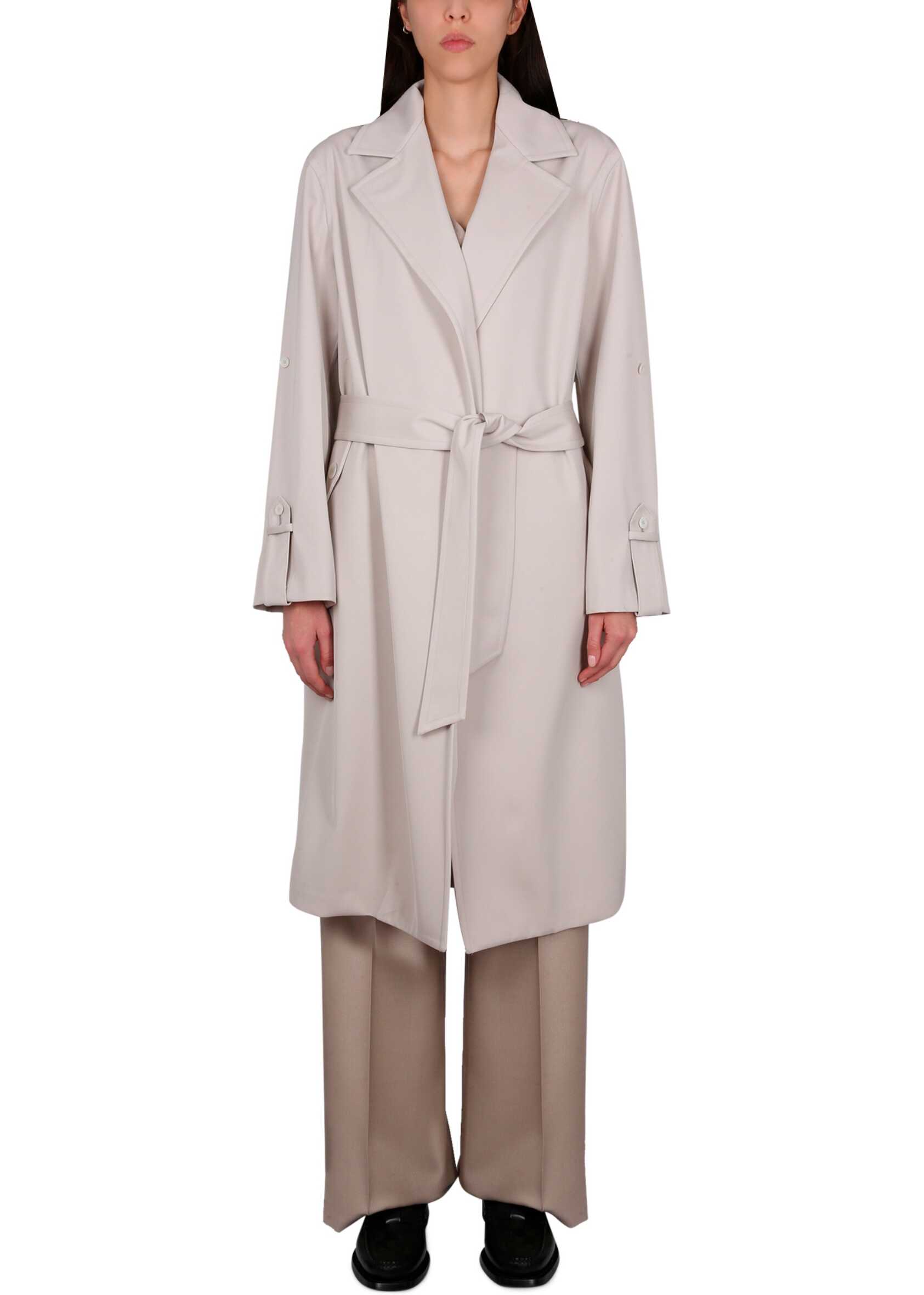 KITON Belted Coat WHITE