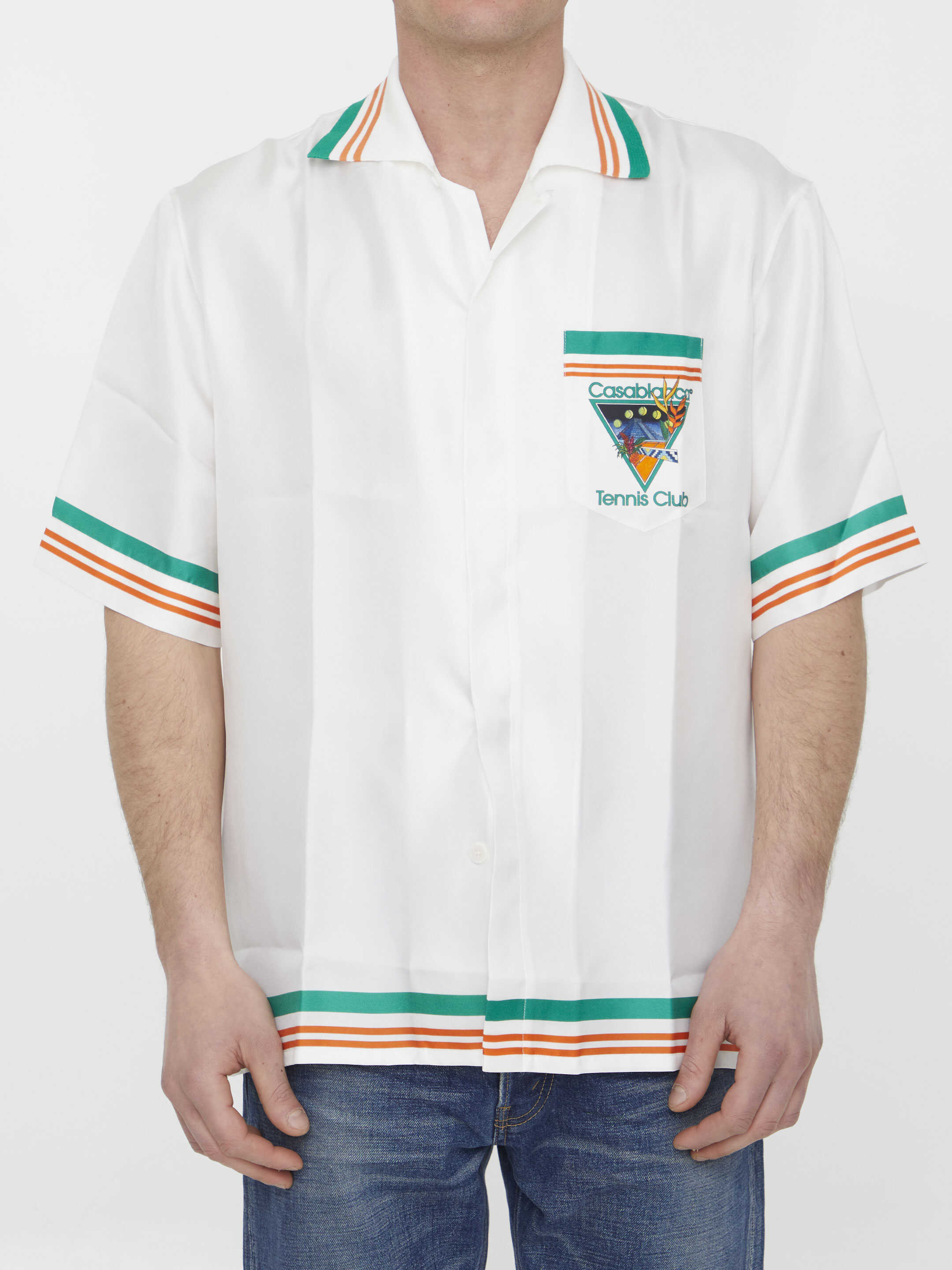 Casablanca Tennis Club Icon Shirt White
