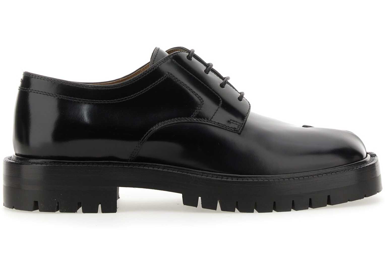 Maison Margiela Tabi Lace-Up. BLACK