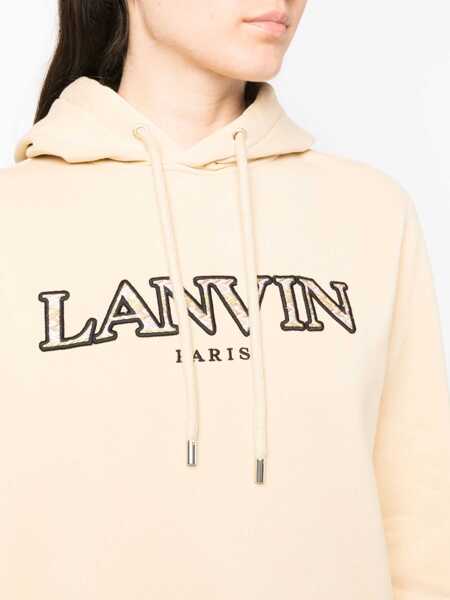 Bluze de trening Lanvin Sweatshirt With Logo Embroidery BEIGE Femei (BM 9831593) 5