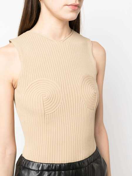 Bluze Nanushka Ribbed Tops BEIGE Femei (BM 9831605) 5