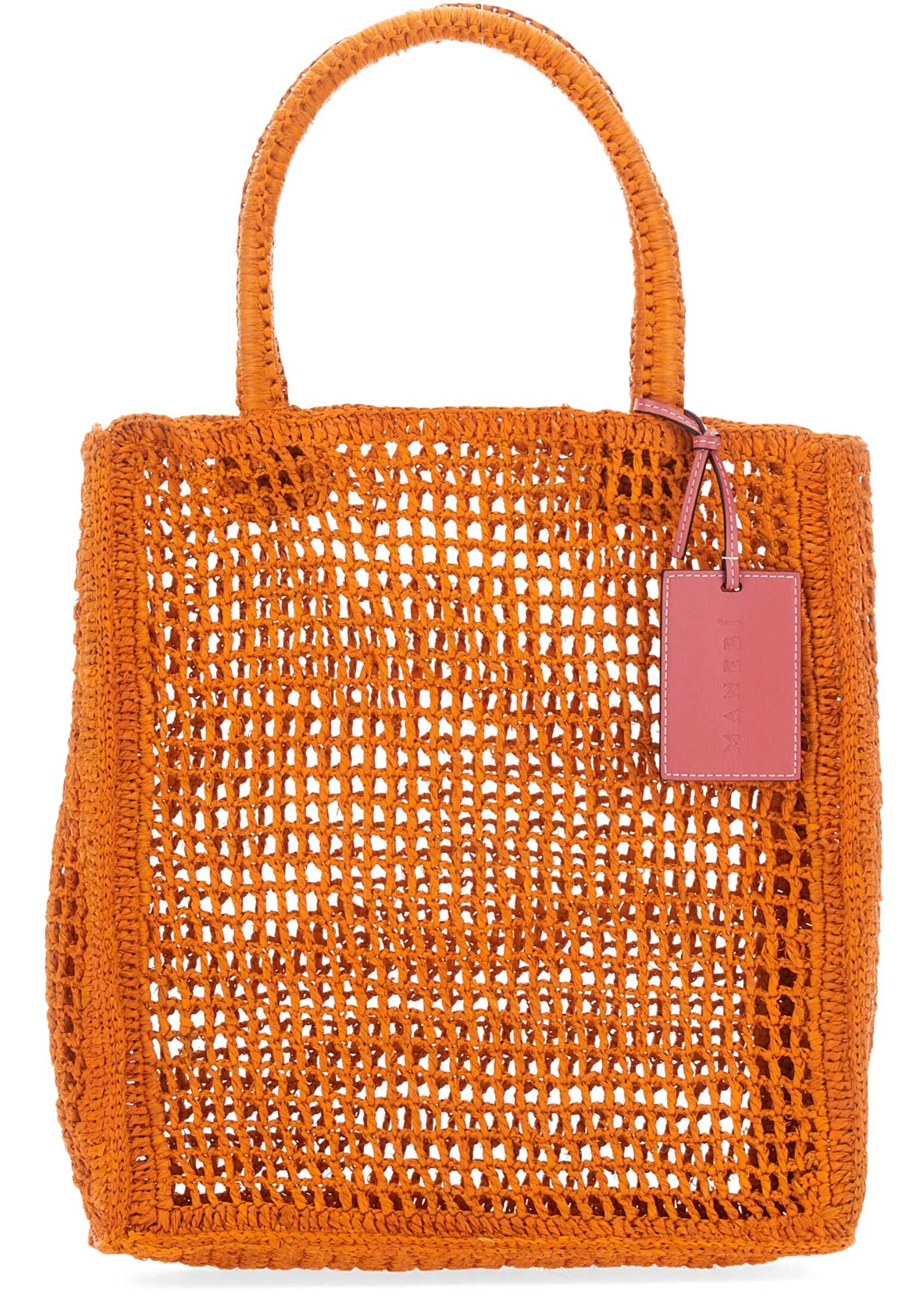 Manebí Raffia Net Bag ORANGE