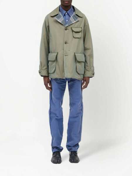 Jachete Maison Margiela Tonic Distressed Cotton Jacket GREEN Barbati (BM 9831884) 2