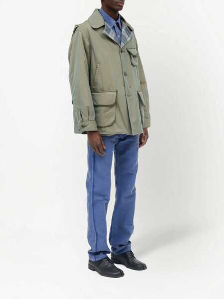 Jachete Maison Margiela Tonic Distressed Cotton Jacket GREEN Barbati (BM 9831884) 3