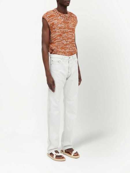 Blugi drepti Maison Margiela Straight Leg Pants WHITE Barbati (BM 9831908) 4